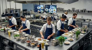 5. Kitchen Prepares the Food: